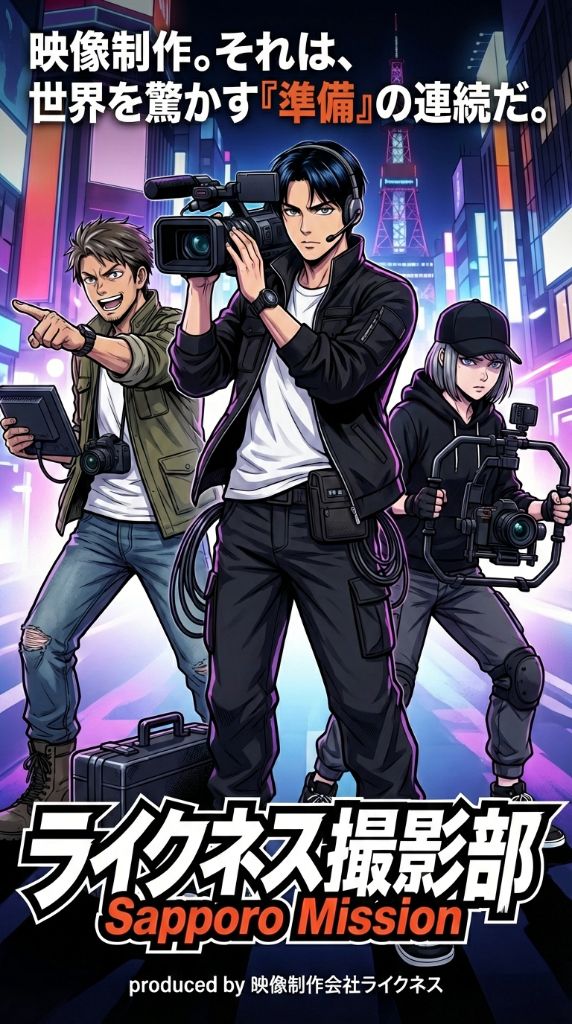 ライクネス撮影部 Sapporo Mission - 映像制作。それは、世界を驚かす『準備』の連続だ。produced by 映像制作会社ライクネス